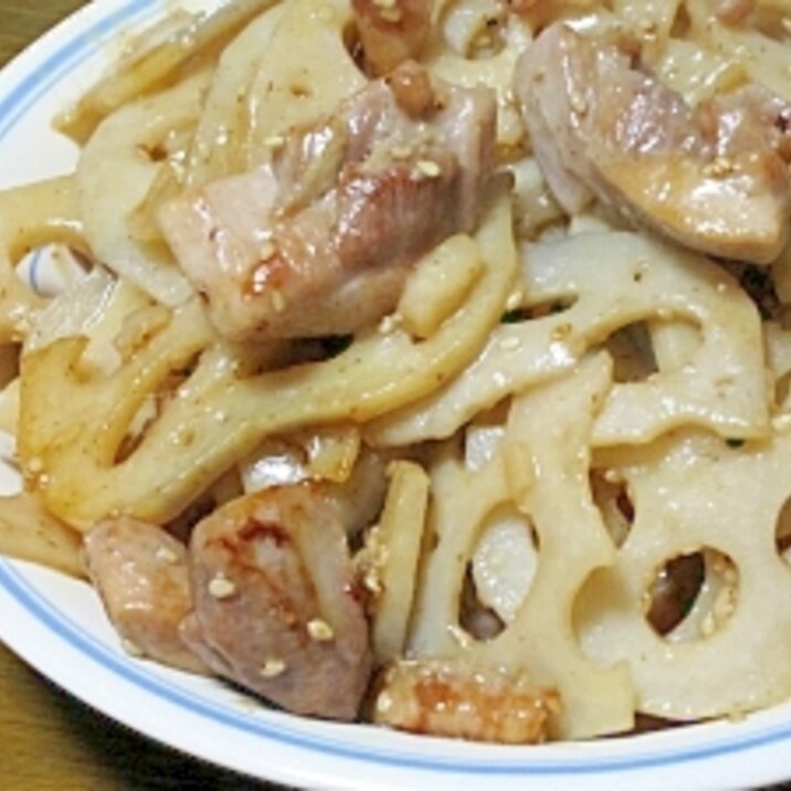 うまいっ！塩麹で鶏もも肉と蓮根の簡単さっぱり炒め